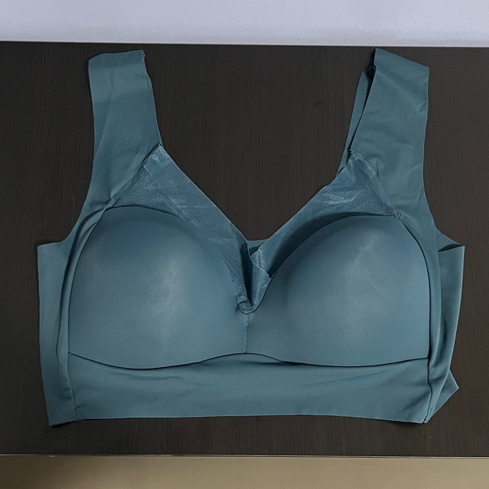 New Bralette Teal Green-Blue Bra Padded Molded Cups Dressy-Casual Comfortable